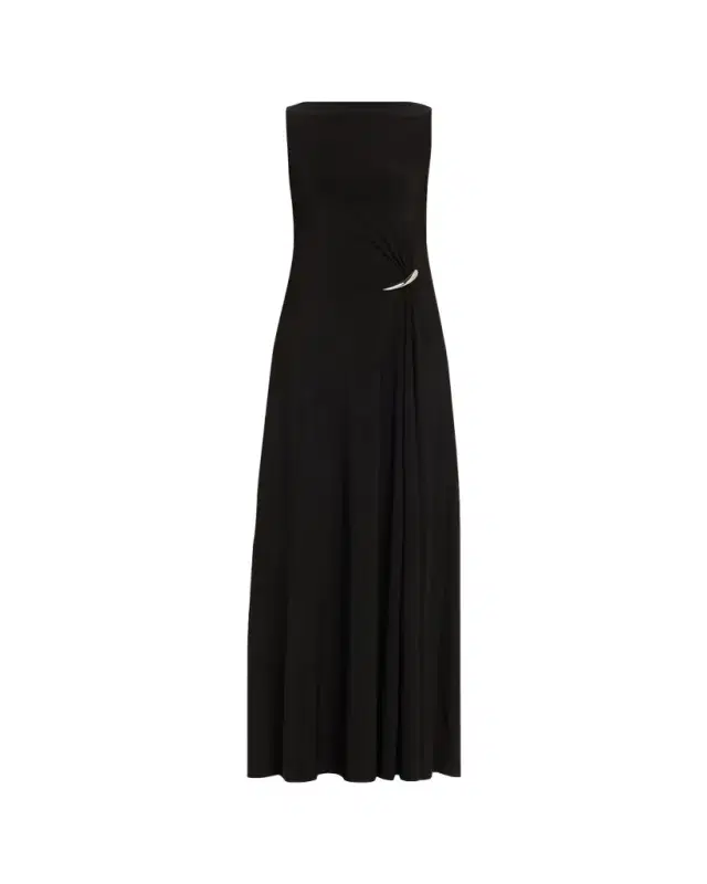 GRACE LING Strapless Claw Gathered Maxi Dress