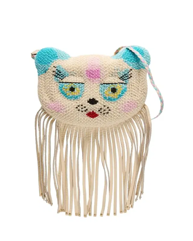 Le Chat de La Maison Beaded Clutch Bag