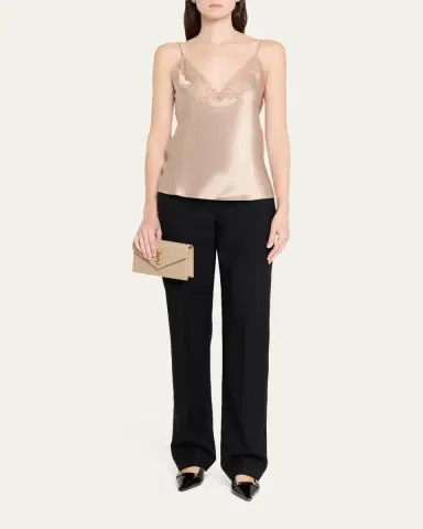 Saint Laurent Envelope Small YSL Wallet on Chain in Grain Leather | Thumbnail 5 Saint Laurent Envelope Small YSL Wallet on Chain in Grain Leather | Thumbnail 5