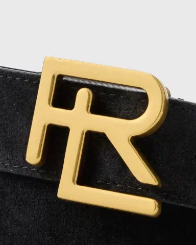 Ralph Lauren Purple Label Men's RL-Buckle Calf-Suede Belt | Thumbnail 5 Ralph Lauren Purple Label Men's RL-Buckle Calf-Suede Belt | Thumbnail 5