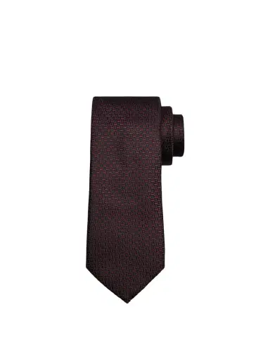 ZEGNA Men's Bicolor Basketweave Silk Tie | Thumbnail 1