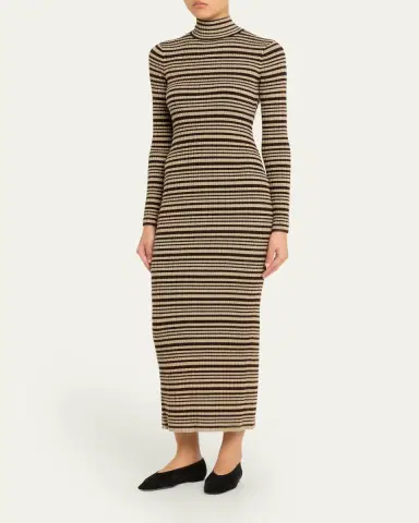 Nanushka Mirell Striped Knit Midi Dress | Thumbnail 4 Nanushka Mirell Striped Knit Midi Dress | Thumbnail 4