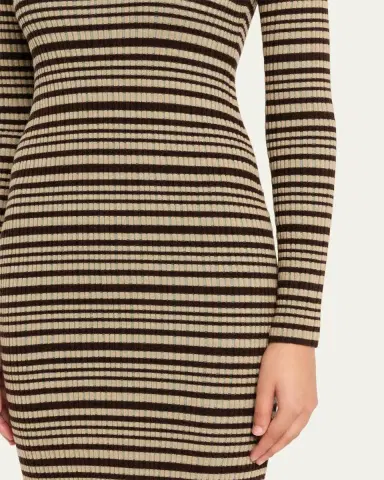 Nanushka Mirell Striped Knit Midi Dress | Thumbnail 5 Nanushka Mirell Striped Knit Midi Dress | Thumbnail 5