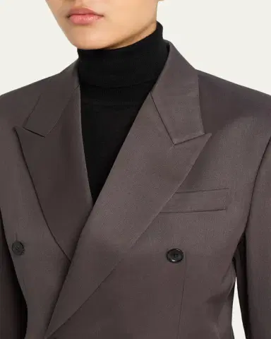 TONYWACK Double-Breasted Wool Blazer | Thumbnail 5