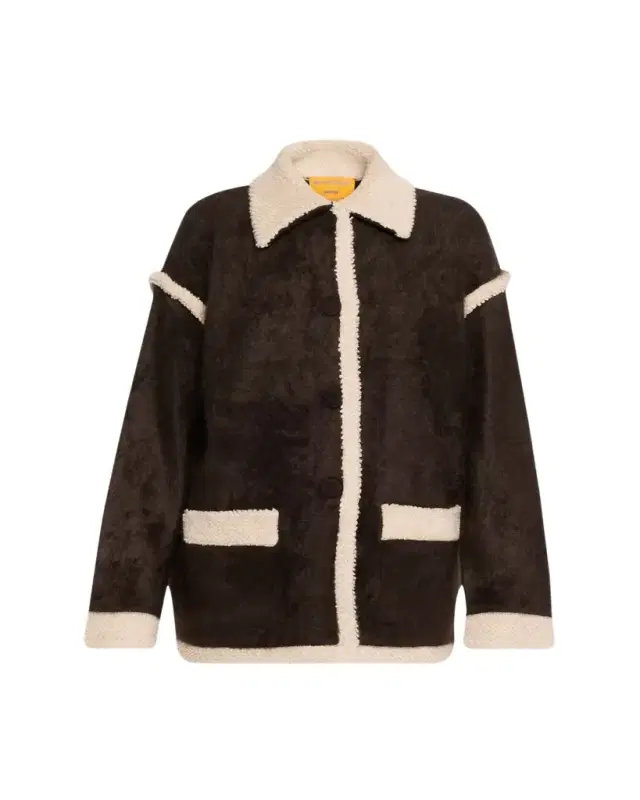 Grizzly Shearling-Trim Cashmere Jacket