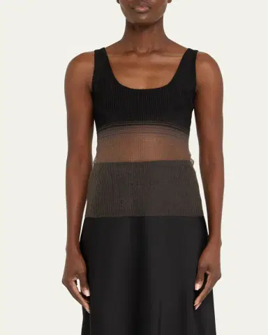 Grace Ling Evanescent Sheer Degrade Tank Top | Thumbnail 4