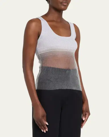 Grace Ling Evanescent Sheer Degrade Tank Top | Thumbnail 8