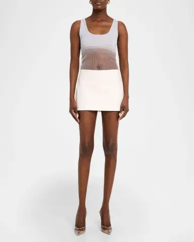 Grace Ling Evanescent Sheer Degrade Tank Top | Thumbnail 10