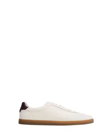 Brunello Cucinelli Men's Deerskin Leather T-Toe Sneakers | Thumbnail 1 Brunello Cucinelli Men's Deerskin Leather T-Toe Sneakers | Thumbnail 1