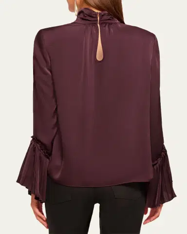 Ramy Brook Christy Ruffle-Cuff Blouse | Thumbnail 2