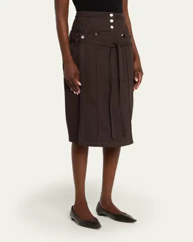 JANE WADE Corseted Denim Pencil Skirt | Thumbnail 4 JANE WADE Corseted Denim Pencil Skirt | Thumbnail 4