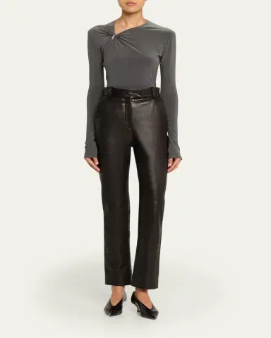 Grace Ling Claw Gathered Neck Long-Sleeve Top | Thumbnail 2 Grace Ling Claw Gathered Neck Long-Sleeve Top | Thumbnail 2