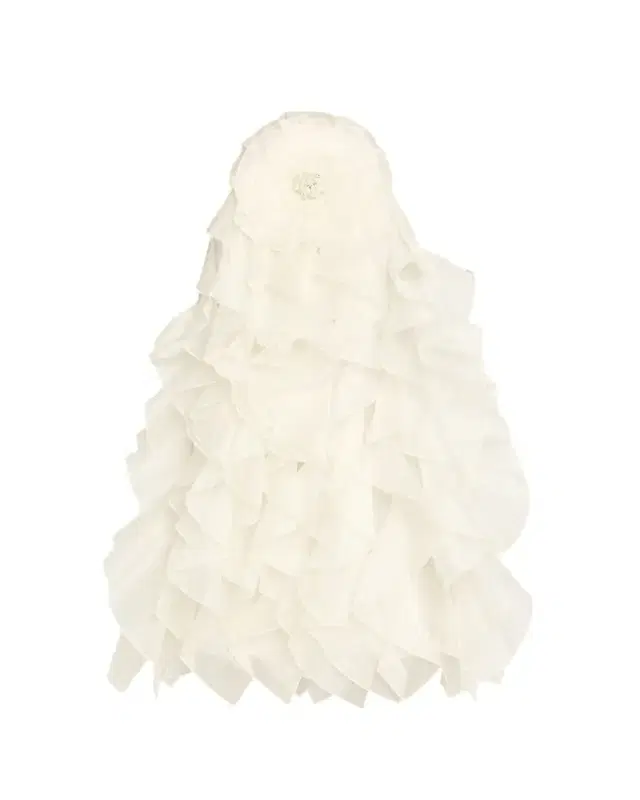 Arina Ruffled Silk Halter Dress