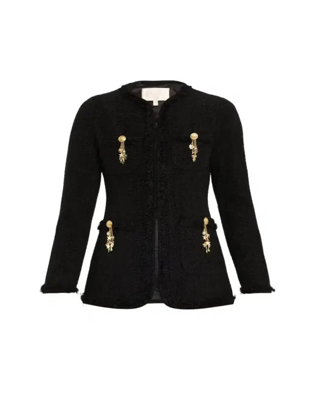 Adrina Tweed Embellished Jacket