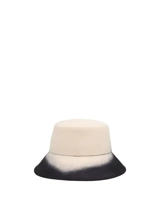 Ruby Wool Felt Asymmetric Bucket Hat