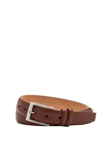 W. Kleinberg Men's Semi-Matte Calf Leather Belt | Thumbnail 1