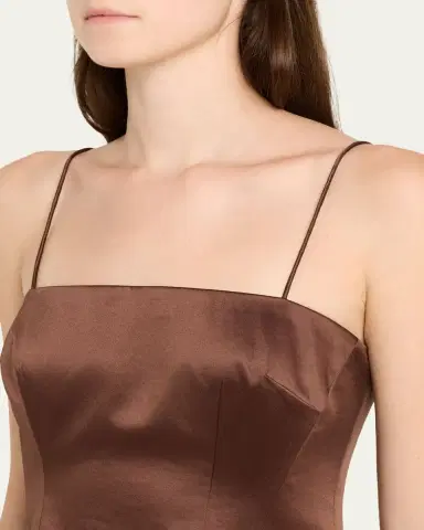 LoveShackFancy Cassana Satin Sleeveless Top | Thumbnail 5 LoveShackFancy Cassana Satin Sleeveless Top | Thumbnail 5