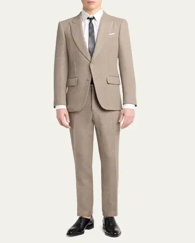 Tom Ford Men's Sequin Boucle Peak Lapel Sport Coat | Thumbnail 2 Tom Ford Men's Sequin Boucle Peak Lapel Sport Coat | Thumbnail 2