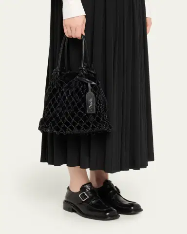 3.1 Phillip Lim Faux Fur Macrame Mini Sac Top-Handle Bag | Thumbnail 2 3.1 Phillip Lim Faux Fur Macrame Mini Sac Top-Handle Bag | Thumbnail 2