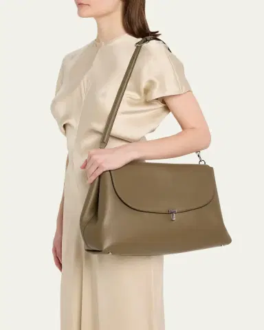 Toteme T-Lock Smooth Calf Leather Satchel Bag | Thumbnail 2 Toteme T-Lock Smooth Calf Leather Satchel Bag | Thumbnail 2