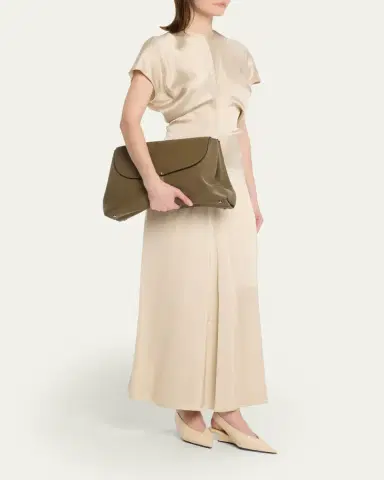 Toteme T-Lock Smooth Calf Leather Satchel Bag | Thumbnail 5 Toteme T-Lock Smooth Calf Leather Satchel Bag | Thumbnail 5