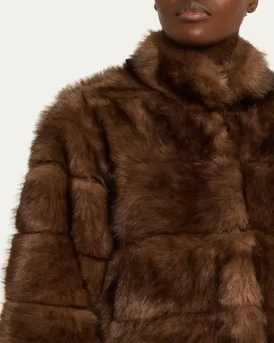 LoveShackFancy Gelman Faux Fur Jacket | Thumbnail 5 LoveShackFancy Gelman Faux Fur Jacket | Thumbnail 5