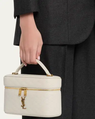 Saint Laurent Gaby Large YSL Vanity Bag in Quilted Leather | Thumbnail 6