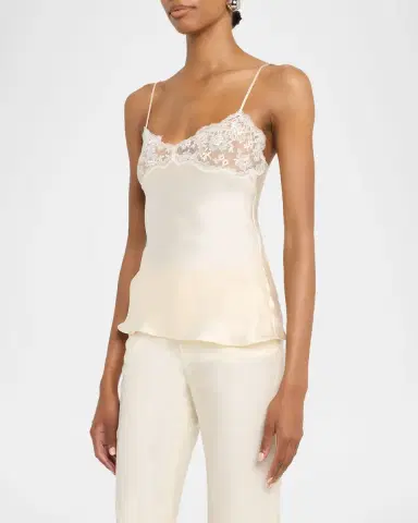 Chloé Lace-Trim Silk Cami Top | Thumbnail 8 Chloé Lace-Trim Silk Cami Top | Thumbnail 8