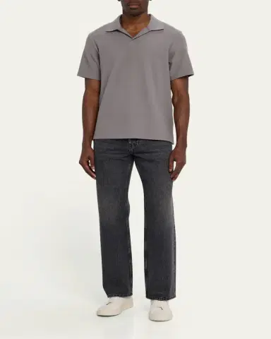 Frame Men's Jacquard Polo Shirt | Thumbnail 6 Frame Men's Jacquard Polo Shirt | Thumbnail 6
