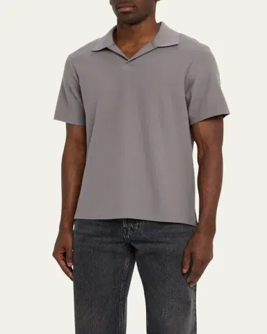 Frame Men's Jacquard Polo Shirt | Thumbnail 8 Frame Men's Jacquard Polo Shirt | Thumbnail 8