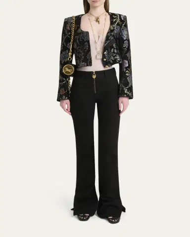 Chloé Floral Brocade Crop Jacket | Thumbnail 2 Chloé Floral Brocade Crop Jacket | Thumbnail 2