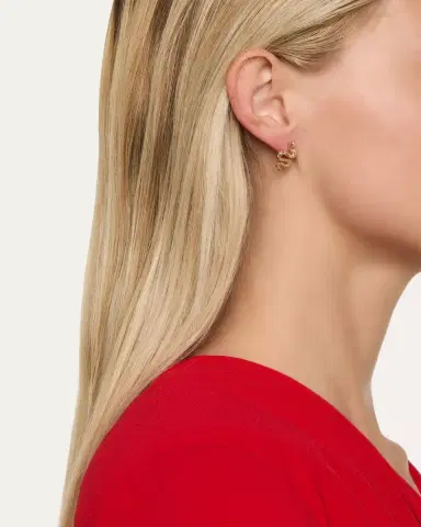 Sydney Evan 14K Yellow Gold Diamond Snake Stud Earring, Single | Thumbnail 2 Sydney Evan 14K Yellow Gold Diamond Snake Stud Earring, Single | Thumbnail 2