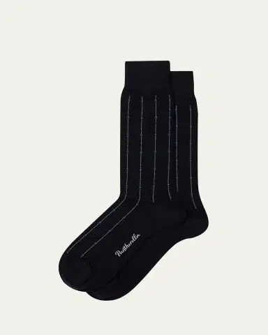 Pantherella Men's Botolph Box Stripe Crew Socks | Thumbnail 3 Pantherella Men's Botolph Box Stripe Crew Socks | Thumbnail 3