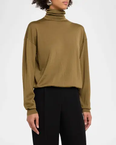 Saint Laurent Wool Turtleneck Sweater | Thumbnail 8 Saint Laurent Wool Turtleneck Sweater | Thumbnail 8