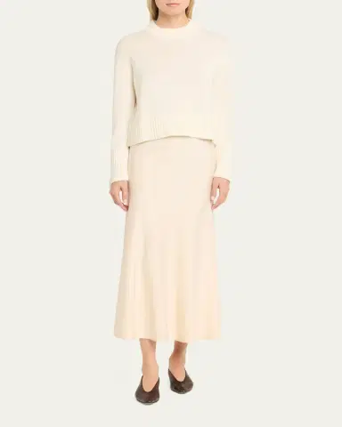 Lisa Yang Sony Cashmere Shrunken Crewneck Sweater | Thumbnail 2 Lisa Yang Sony Cashmere Shrunken Crewneck Sweater | Thumbnail 2