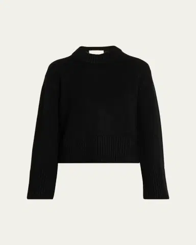 Lisa Yang Sony Cashmere Shrunken Crewneck Sweater | Thumbnail 6 Lisa Yang Sony Cashmere Shrunken Crewneck Sweater | Thumbnail 6