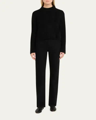 Lisa Yang Sony Cashmere Shrunken Crewneck Sweater | Thumbnail 7 Lisa Yang Sony Cashmere Shrunken Crewneck Sweater | Thumbnail 7