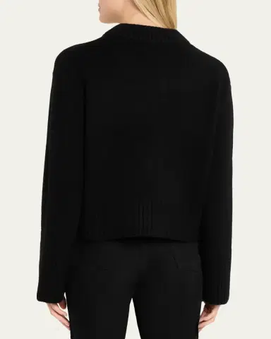Lisa Yang Sony Cashmere Shrunken Crewneck Sweater | Thumbnail 8 Lisa Yang Sony Cashmere Shrunken Crewneck Sweater | Thumbnail 8
