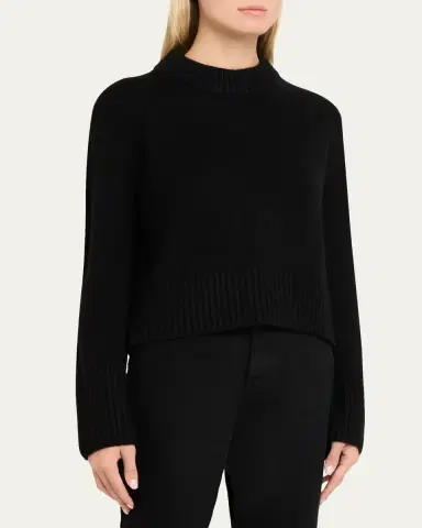 Lisa Yang Sony Cashmere Shrunken Crewneck Sweater | Thumbnail 9 Lisa Yang Sony Cashmere Shrunken Crewneck Sweater | Thumbnail 9