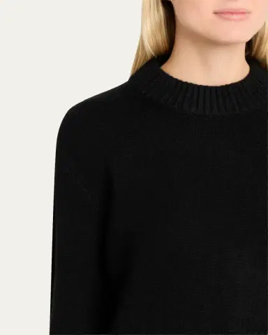 Lisa Yang Sony Cashmere Shrunken Crewneck Sweater | Thumbnail 10 Lisa Yang Sony Cashmere Shrunken Crewneck Sweater | Thumbnail 10