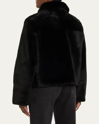 Yves Salomon Tailored Shearling Coat | Thumbnail 3 Yves Salomon Tailored Shearling Coat | Thumbnail 3