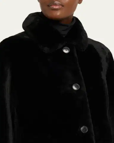 Yves Salomon Tailored Shearling Coat | Thumbnail 5 Yves Salomon Tailored Shearling Coat | Thumbnail 5