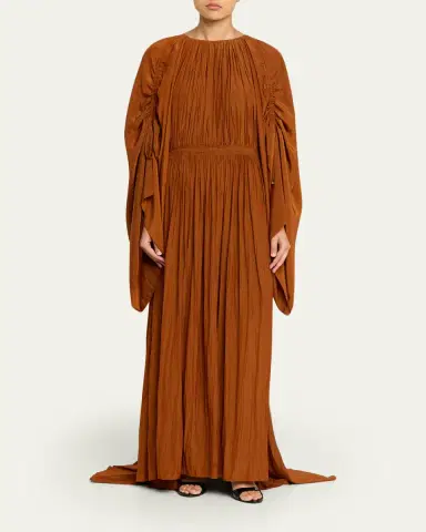 Lanvin Pleated Waisted Gown | Thumbnail 2