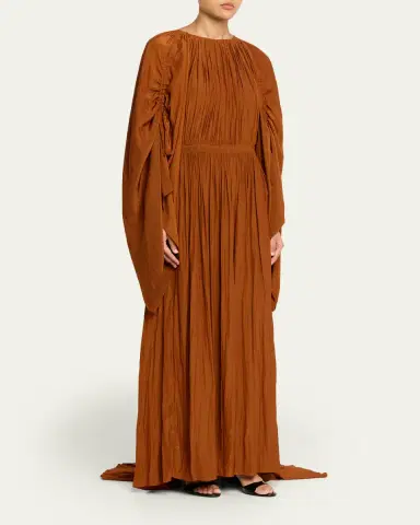 Lanvin Pleated Waisted Gown | Thumbnail 4