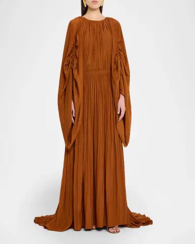 Lanvin Pleated Waisted Gown | Thumbnail 6