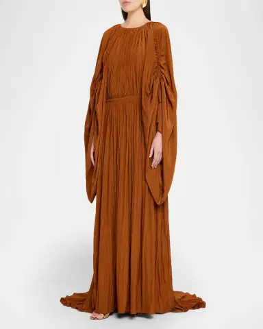 Lanvin Pleated Waisted Gown | Thumbnail 8