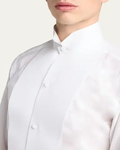 Tom Ford Men's Cocktail Voile Slim-Fit Dress Shirt | Thumbnail 5 Tom Ford Men's Cocktail Voile Slim-Fit Dress Shirt | Thumbnail 5