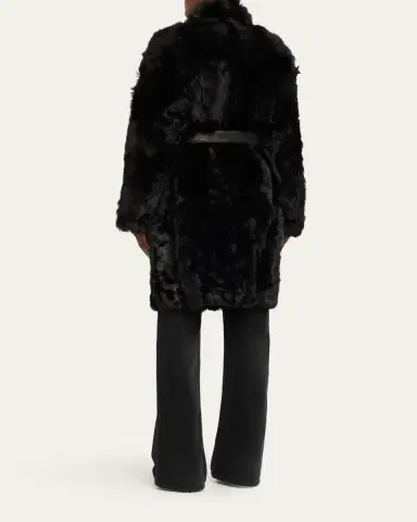 Yves Salomon Toscana Shearling Lamb Coat | Thumbnail 3