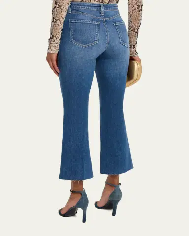 L'Agence Kendra High Rise Crop Flare Jeans | Thumbnail 3 L'Agence Kendra High Rise Crop Flare Jeans | Thumbnail 3