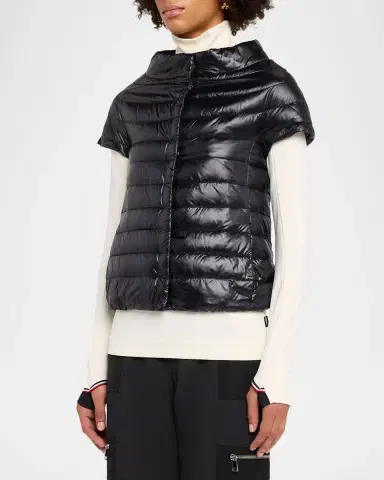 HERNO Emilia Water-Resistant Ultralight Nylon Puffer Cape | Thumbnail 3 HERNO Emilia Water-Resistant Ultralight Nylon Puffer Cape | Thumbnail 3